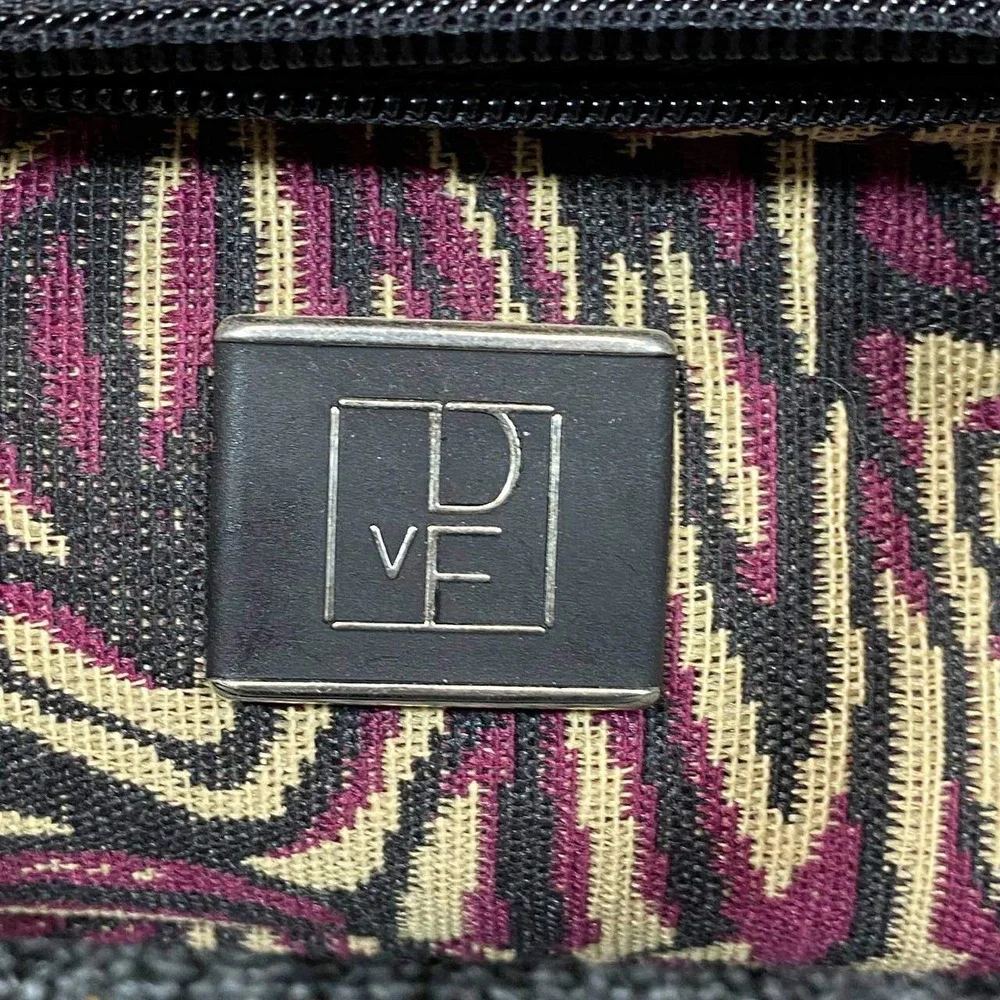 Vintage DVF Diane‎ Von Furstenberg Jacquard Satchel Weekender Travel Bag Strap